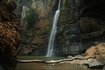 Cimarunjung Waterfall, Ciletuh Geopark, Sukabumi, Indonesia