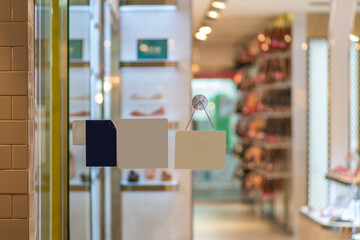 sign hanging outside a restaurant, store, office or other