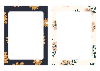 planner template with flowers background great for planner, schedule, notebook, diary, notepad, to-do list.