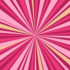 background in the style of comics, pop art. Vector banner for text. pink