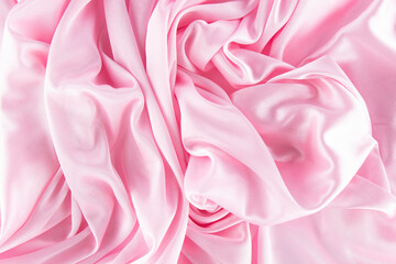 Smooth elegant pink silk or satin texture can be used as a wedding backdrop. luxury background design