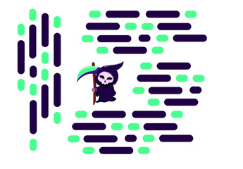 Calavera en vector como recurso para usar en merchadising, o como cualquier tipo de recurso en una composición.