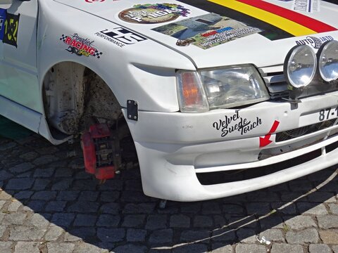 Changing A Tire On A Peugeot Rally Car
Racing Fest 2022 Penafiel, Porto - Portugal 