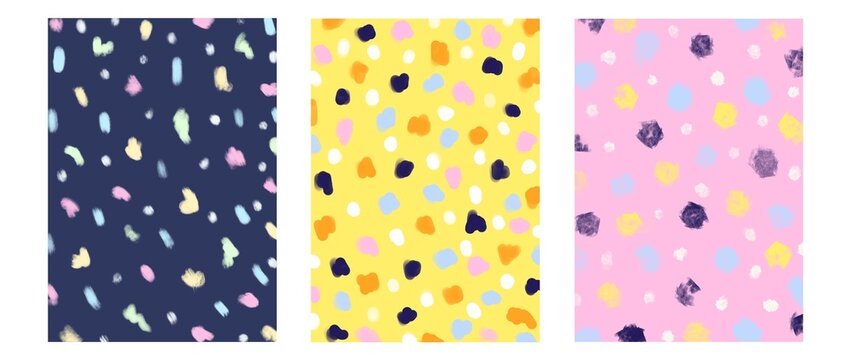 3 variants of the background made in the same style.