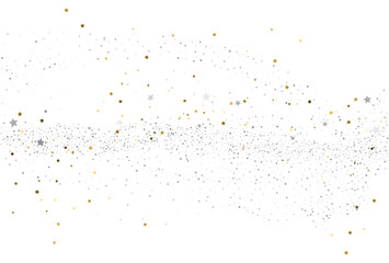 Light gold and light silver glitter confetti background.