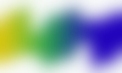 white background with blue, green and yellow gradient brush