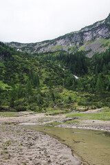 Schoedersee lake in the end of Grossarl valley, Austria