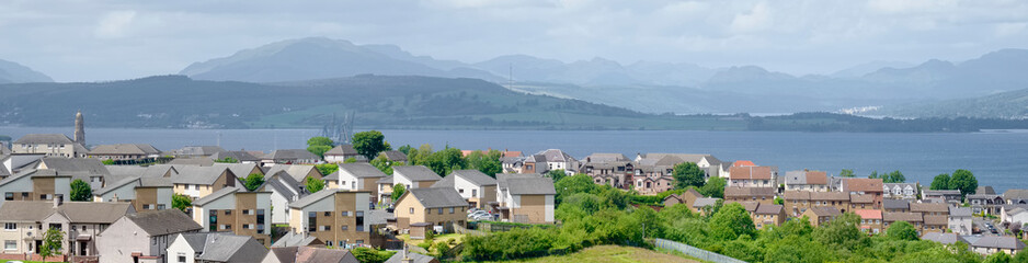 Greenock view towards Dunoon during the summer