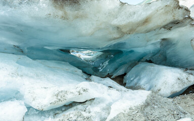 Closeup of lower Part of Pasterze Glacier