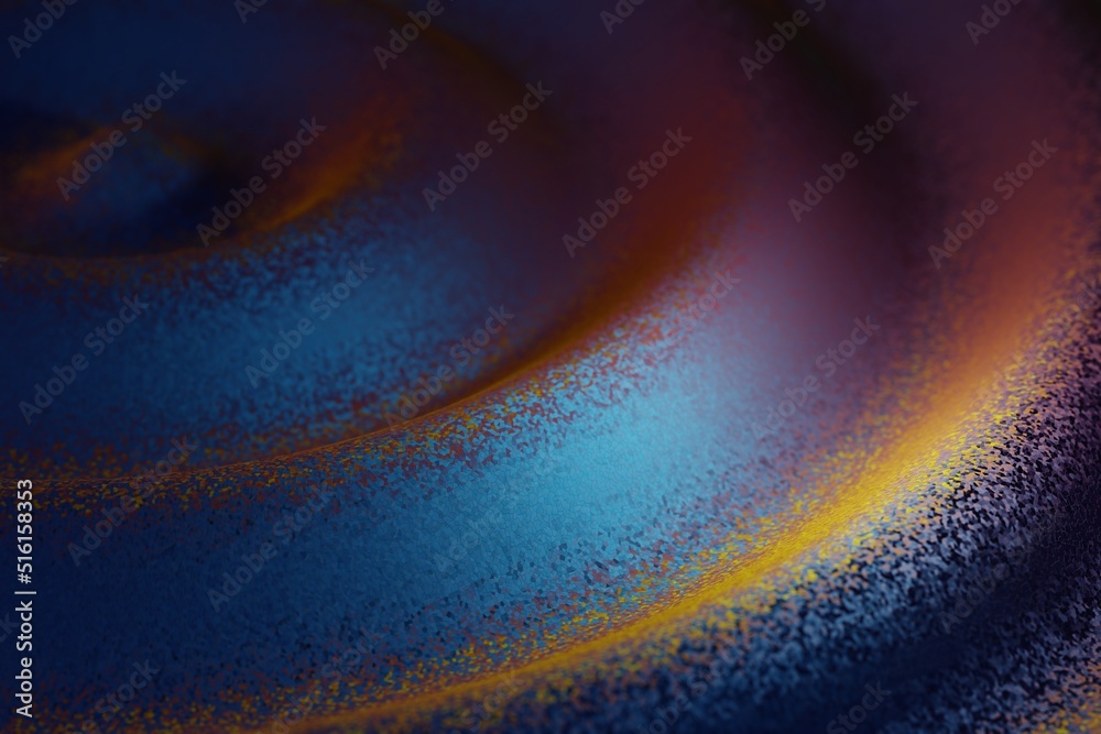 Fototapete beautiful abstract colourful shiny ring wave background. starburst dynamic rings. 3d rendering illus