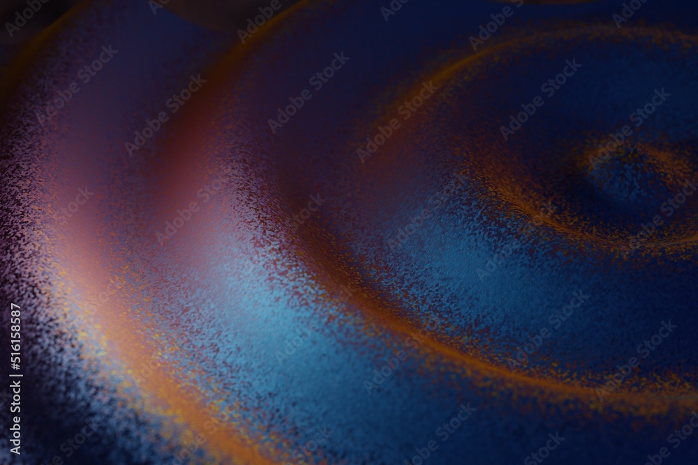 Aufkleber Beautiful Abstract colourful shiny ring wave background. Starburst dynamic rings. 3d rendering illustration  Background pattern for design.