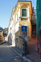Fototapeta na wymiar Carriona street in Carrara, Tuscany, Italy