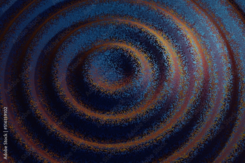 Aufkleber beautiful abstract colourful shiny ring wave background. starburst dynamic rings. 3d rendering illus