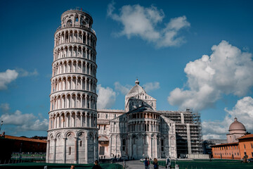 Torre pendente di Pisa - Schiefer Turm Von Pisa - obrazy, fototapety, plakaty