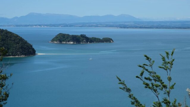 Abel Tasman overlooking Fisherman Island, New Zealand
