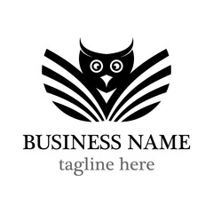 Owl logo template vector icon