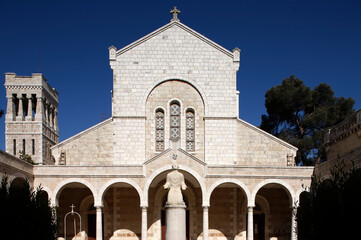 Fototapeta na wymiar French biblical and archeological school in Jerusalem..Saint-Etienne church