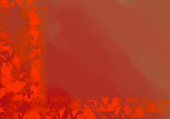 Abstract warm colors background with orange shapes