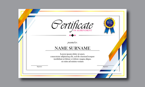 certificate employee template design