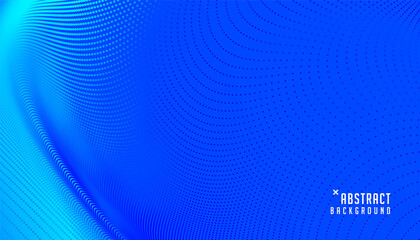 abstract blue color particle background in minimal style