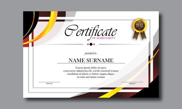 certificate employee template design