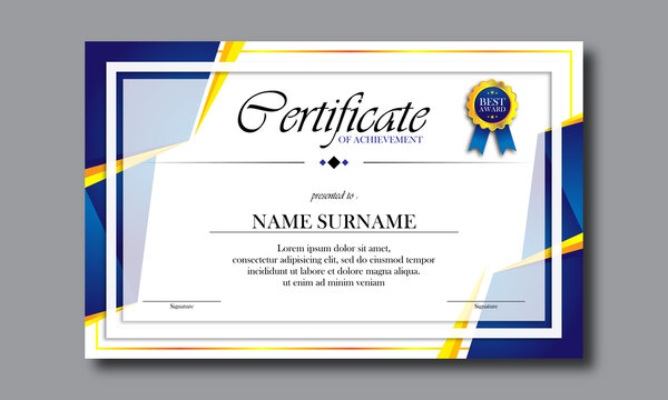 certificate employee template design
