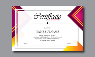 certificate employee template design