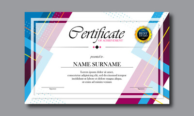 certificate employee template design
