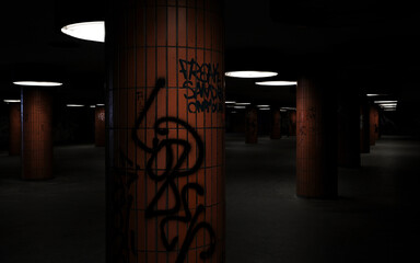 Berlin underpass at icc international congress centre