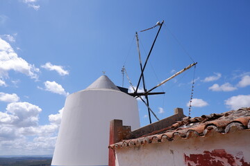 Old Windmill in portuguese contryside  