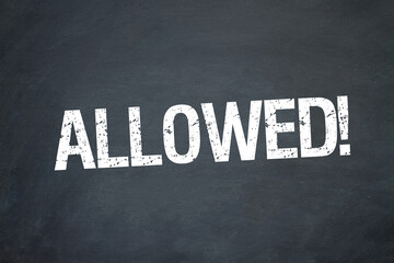 Allowed!
