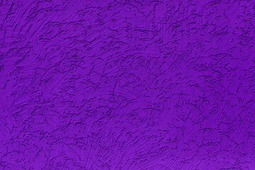 Purple plastered wall. Imitation of the bark beetle surface. Plastered wall using a granular decorative mixture