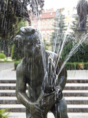 fountain on the Sienkiewicz boulevard in Slupsk, Poland