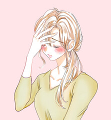 	恋している女性