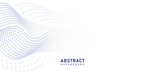 Professional blue dots abstract vector background with editable elements 