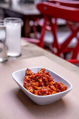 dried red hot peppers