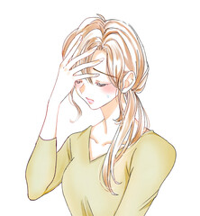 困っている女性