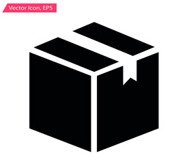 box delivery vector icon. vector illustration. vector icon.Simple flat symbol.vector illustration