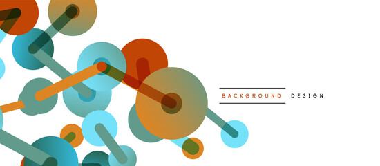 Network concept abstract background. Dots connection. Big data idea. Business template for wallpaper, banner, background or landing