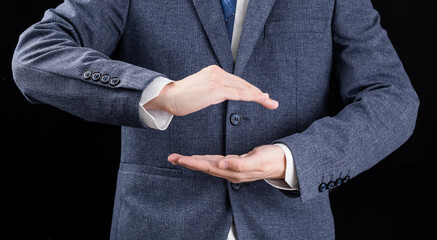 Gestures from people in formal suits