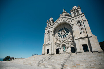 View of the Diocesan Sanctuary of the Sacred Heart of Jesus in Viana do Castelo, Portugal.