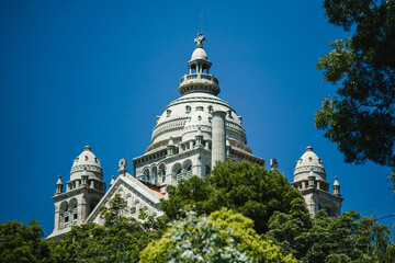 View of the sanctuary Santa Luzia, Viana do Castelo, Portugal.
