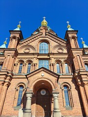 Entrance to the Uspenskin Cathedral in Helsinki, Finland