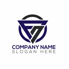 FN Letter Logo Design