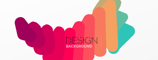 Background, creative geometric shapes composition with gradient effect. Wallpaper for concept of AI technology, blockchain, communication, 5G, science, business and technology