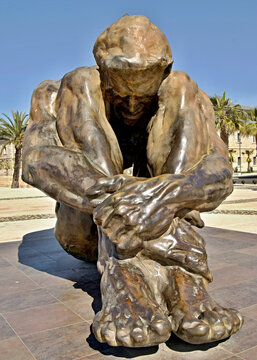 El Zulo statue in Cartagena, Murcia - Spain