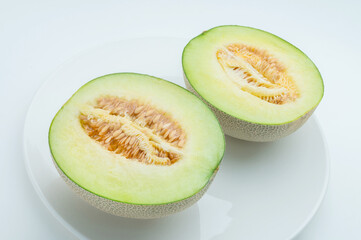 輪切りしたメロン