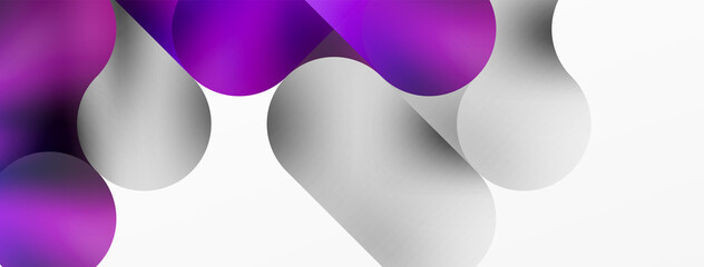 Round shapes and circle geometric abstract background. Vector Illustration For Wallpaper, Banner, Background, Card, Book Illustration, landing page