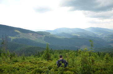 View of Carpathian montains
