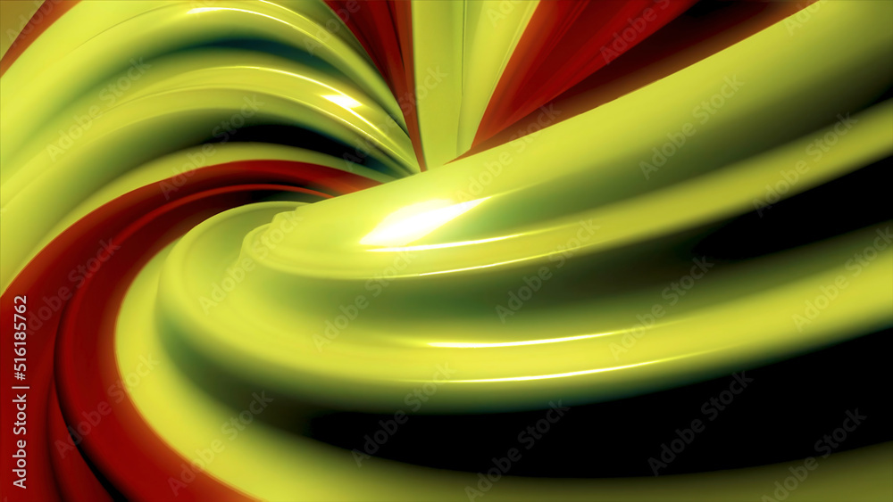 Poster 3d colorful animation of a circle or ring. hypnotic spiral illusion seamless looping. abstract color